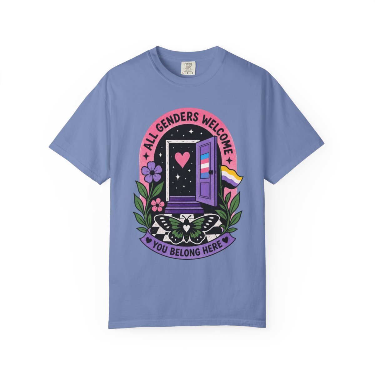 TQT Front mockup — Washed Denim