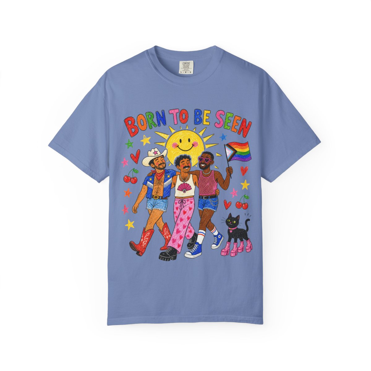TQT Front mockup — Washed Denim