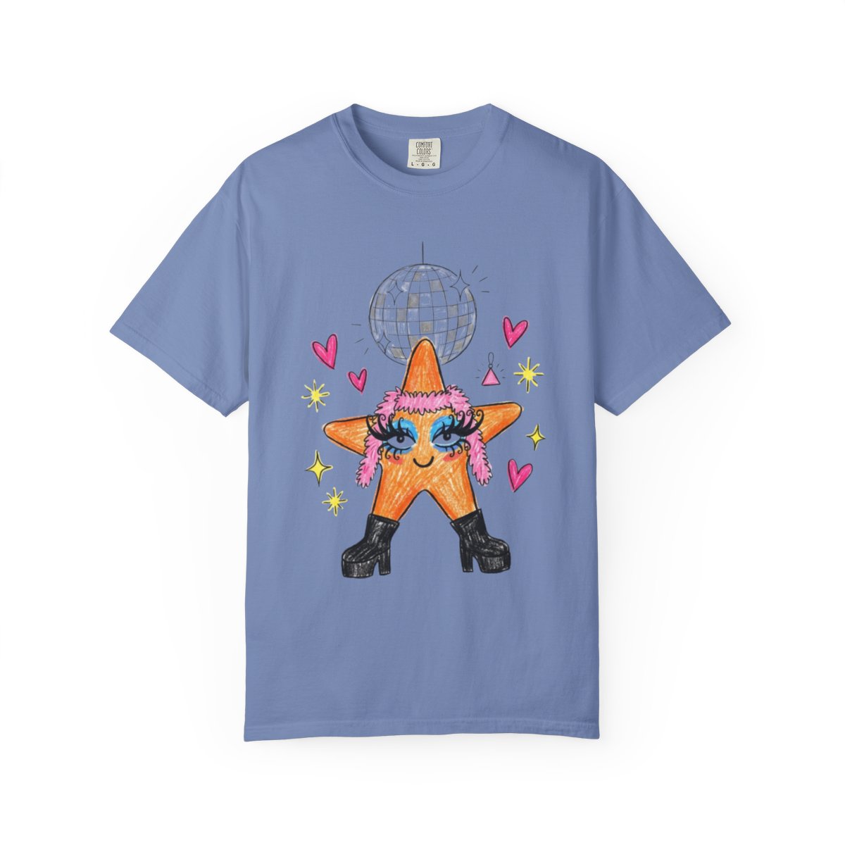 TQT Front mockup — Washed Denim