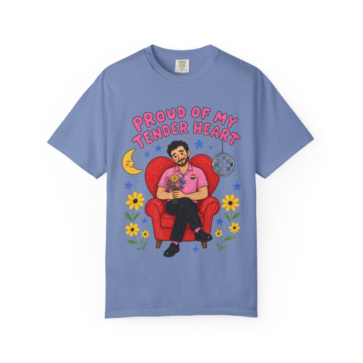 TQT Front mockup — Washed Denim