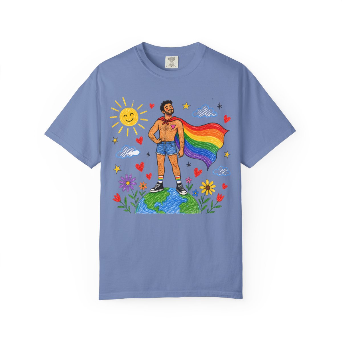 TQT Front mockup — Washed Denim