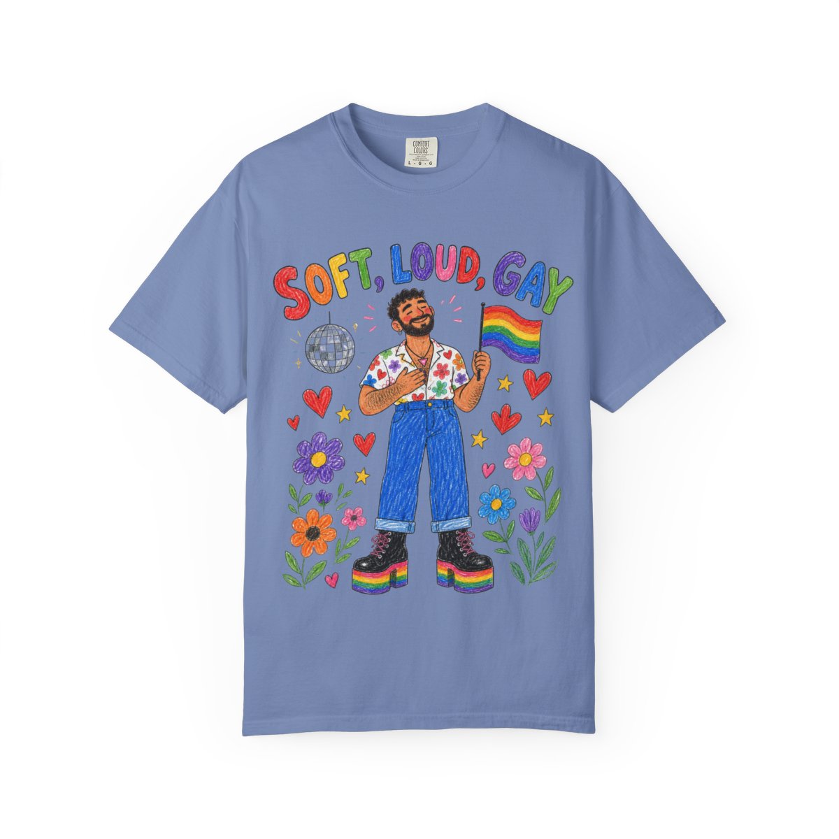 TQT Front mockup — Washed Denim